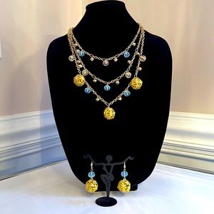 Sophia & Kate Yellow / Gold Necklace asset